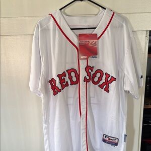 Majestic Coolbase Red Sox Baseball Jersey Dustin Pedroia 15
Size50 Large x-Large